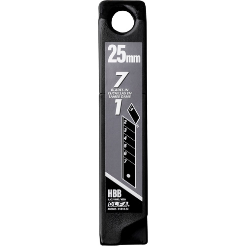 Lames de rechange noires tr&egrave;s aiguis&eacute;es, Style Cassable Equipex