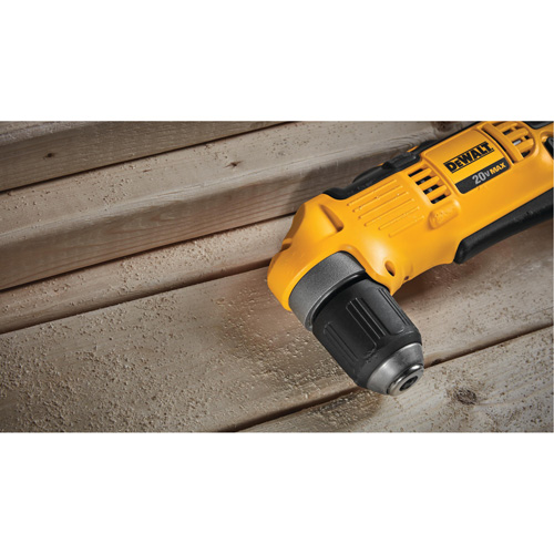 Max Right Angle Drill Driver (Tool Only), Lithium-Ion, 20 V, 3/8" Chuck, 360 UWO Torque Equipex