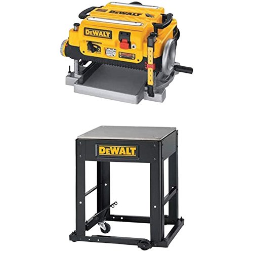 2-Speed Thickness Planer with Stand, 19-3/4" W x 22-1/2" L x 13-1/2" H, 20000 RPM No Load Speed Equipex