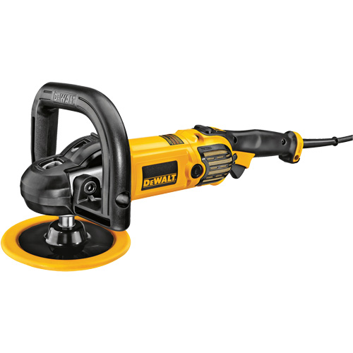 Polisseuse &agrave; vitesse variable avec d&eacute;marrage souple, 9"/7" tampon, 120 V, 12 A, 0-3500 Tr/min &agrave; vide Equipex