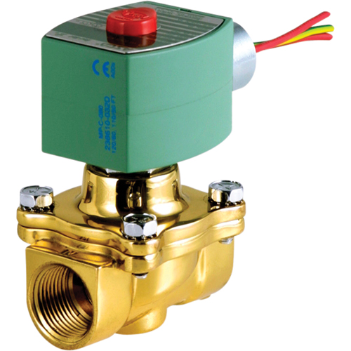&eacute;lectrovannes &agrave; commande pilote deux voies, Tuyau de 1-1/4", 100 psi Equipex