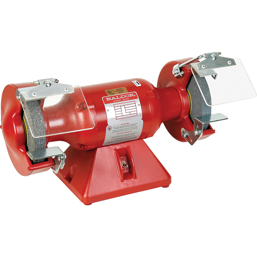 Industrial Bench Grinder, 7" Wheel Diameter, 0.5 HP, 3600 RPM Equipex