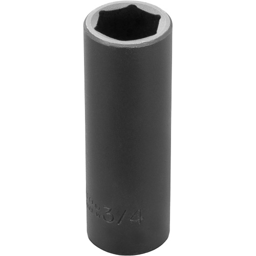Socket, Impact, 3/4", 1/2" Drive, 6 Points, Deep Equipex