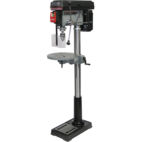 Perceuses &agrave; colonne de plancher, 17", Mandrin 5/8", 3400 tr/min Equipex