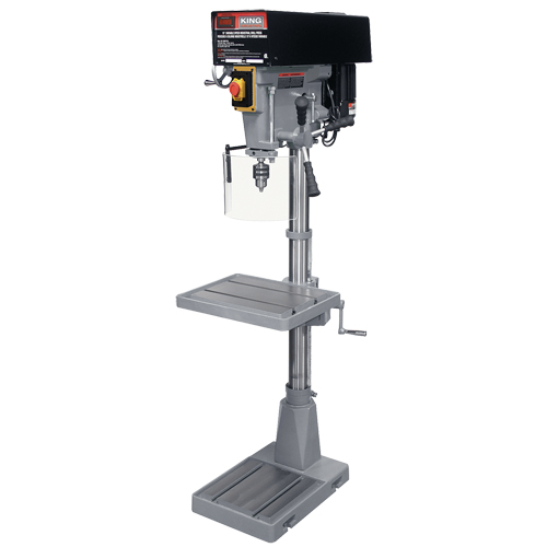 Perceuses &agrave; colonne de plancher, 15", Mandrin 5/8", 5000 tr/min Equipex
