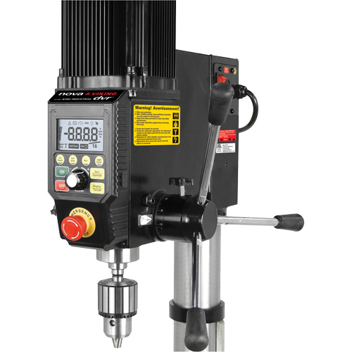 Perceuses &agrave; colonne de plancher Nova Viking DVR, 16", Mandrin 5/8", 3000 tr/min Equipex