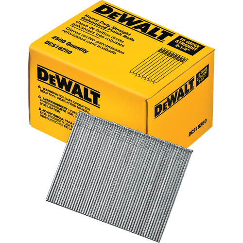 Clous de finition droits de calibre 16 Equipex