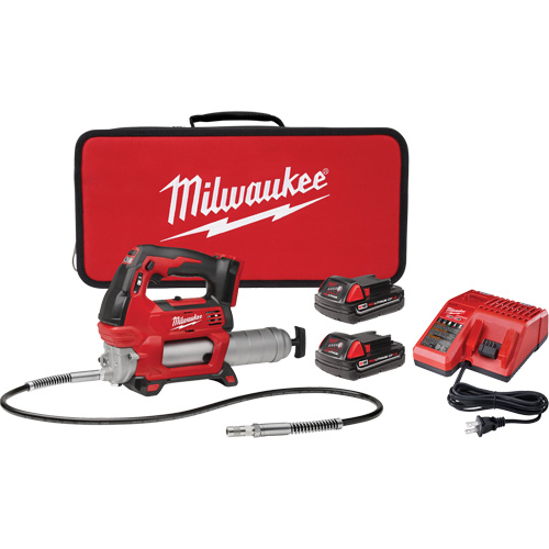 Ensemble de pistolet graisseur sans fil &agrave; deux vitesses M18, Lithium-ion, 18 V Equipex