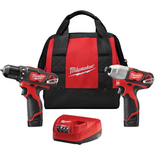 Ensemble deux outils sans fil combin&eacute;s M12, Lithium-ion, 12 V Equipex