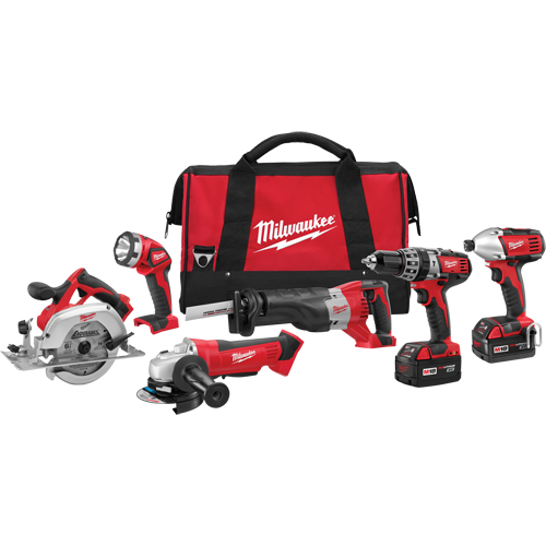 Trousse combin&eacute;e &agrave; 6 outils sans fil M18, Lithium-ion, 18 V Equipex
