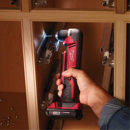 M18 Cordless Right Angle Drill (Tool Only), 18 V, 3/8" Chuck, Lithium-Ion Equipex