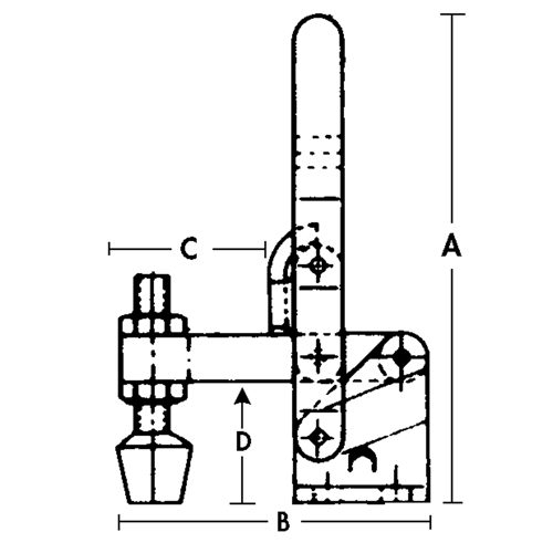 Vertical Hold-Down Clamps - 201 Series Equipex