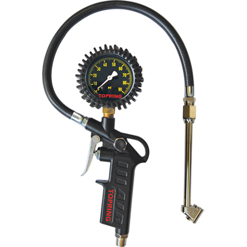 Manom&egrave;tres pour roues jumel&eacute;es- Manometres de gonflage a cadran de style pistolet Equipex
