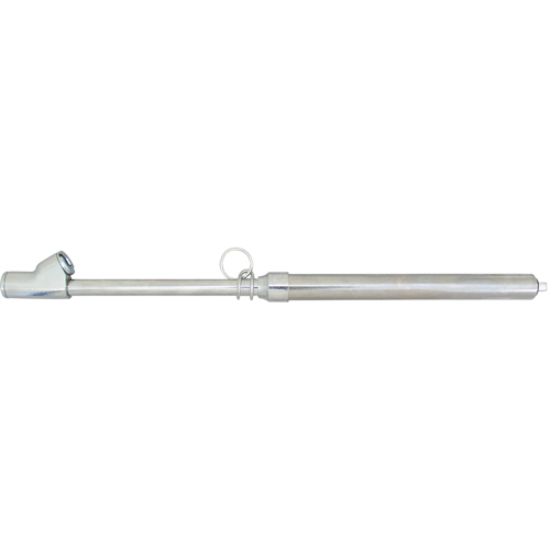 Manom&egrave;tres pour roues jumel&eacute;es- Manometres pour pneus a buse jumelee droite (Tige en nylon) Equipex