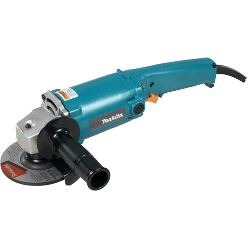 Meuleuse angulaire avec g&acirc;chette de s&eacute;curit&eacute; CA/CC &agrave; deux niveaux, 5", 120 V, 10 A, 12 000 Tr/min Equipex