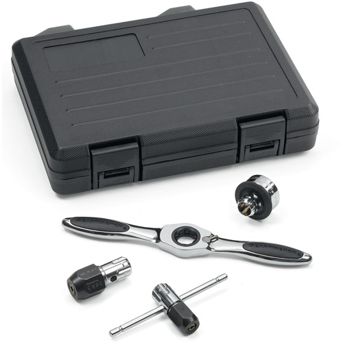 Jeu d'accessoires pour taraud &agrave; cliquet & tourne-fili&egrave;re , 5 Morceaux Equipex