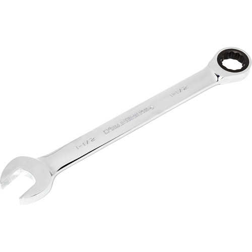 Cl&eacute; &agrave; rochet combin&eacute;e, 12 pans, 1-1/2", Fini Chrome Equipex