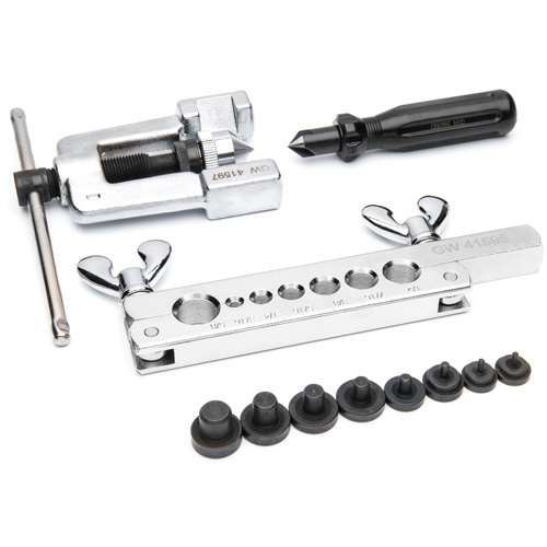 10 Piece Double Flaring Tool Kit Equipex