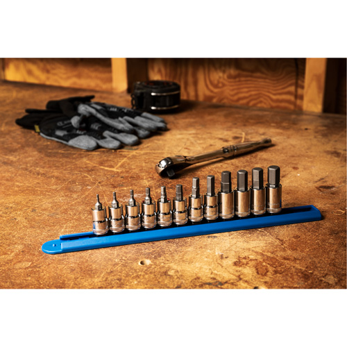 Metric Socket Set, Hex, 3/8" Drive, 12 Pcs Equipex