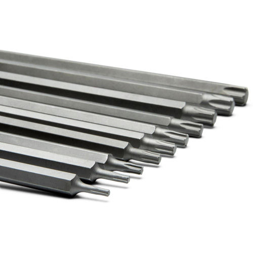 Long Bit Socket Set, Torx&reg;, 1/4"/3/8" Drive, 10 Pcs Equipex