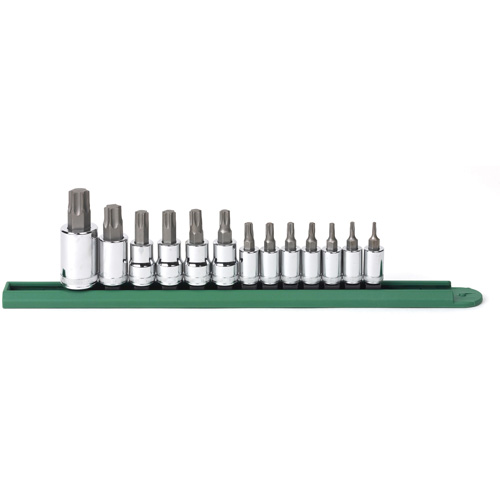 Jeu de douilles &agrave; embouts, Torx, Prise 1/2"/1/4"/3/8", 13 mrcx Equipex