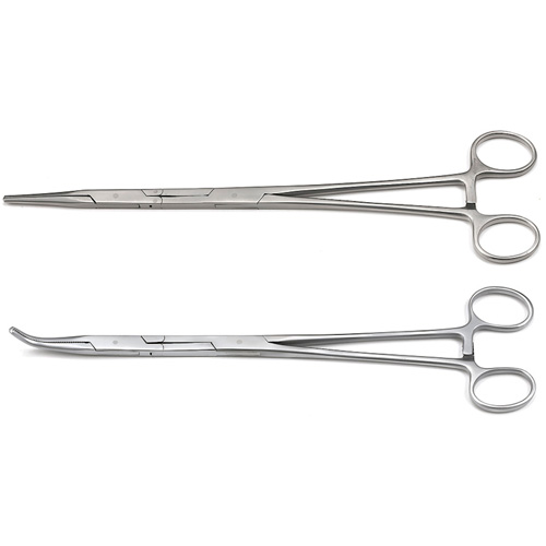 Ensemble de pinces h&eacute;mostatiques droite et &agrave; 45° Double-X, 2 Morceaux Equipex