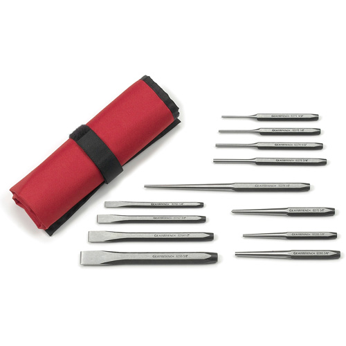 Punch & Chisel Set, 12 Pieces Equipex