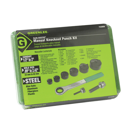 Ensemble de poinçonnage avec cliquet et poinçons SlugBuster Equipex