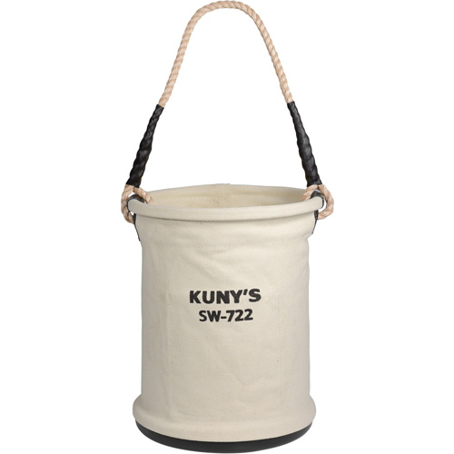 Heavy-Duty Buckets, 11" L x 11" W x 16" H, Canvas, Beige Equipex