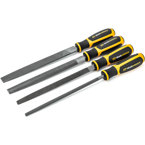 8" Bastard File Set, 4 Pcs Equipex