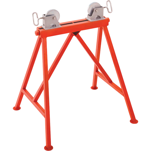 Support ajustable no AR99 a/rouleau en acier, 36" Capacit&eacute; max. de tuyau, 2500 lb Capacit&eacute; de charge max. Equipex