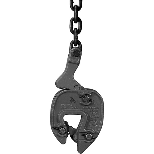 GX Plate Clamp with Chain Connector, 1000 lbs. (0.5 tons), 1/16" - 5/16" Jaw Opening Equipex
