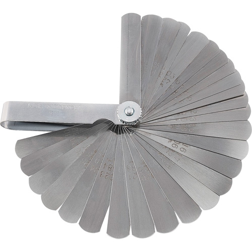 Jauge d&eacute;paisseur SAE/m&eacute;trique de luxe 32 lames Equipex