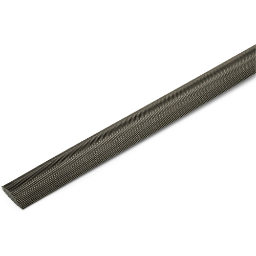 Double Cut File with Green Handle, Half Round, 8", Bastard Equipex