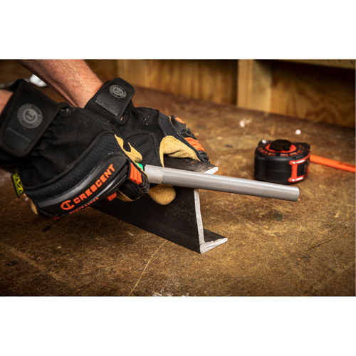 Double Cut File with Green Handle, Half Round, 8", Bastard Equipex