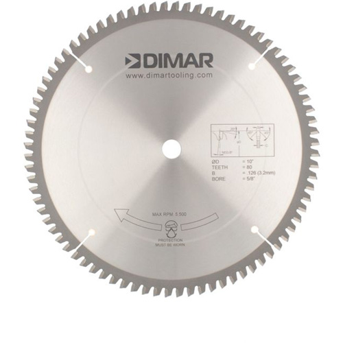 Contractor Saw Blades, 10", 80 Teeth, Non-Ferrous Use Equipex