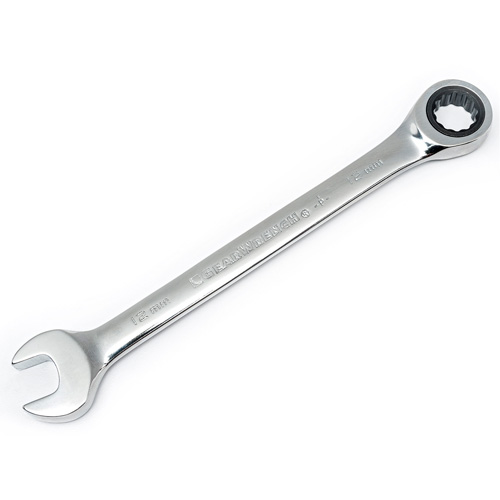 72-Tooth 12 Point Ratcheting Wrench Set, Combination, 5 Pieces, Metric Equipex