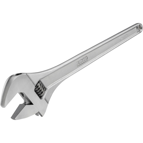 Adjustable Wrench, 6" L, 3/4" Max Width, Chrome Equipex
