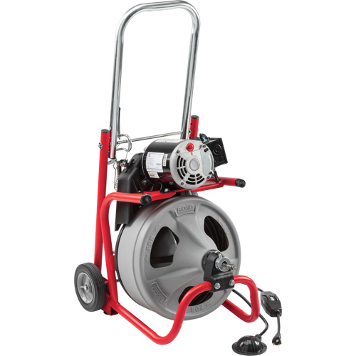 D&eacute;gorgeoir auto-aliment&eacute; K-400 a/c&acirc;ble C-45IW, &eacute;lectrique, 1/2" x 75' et 3/8" x 100' Equipex