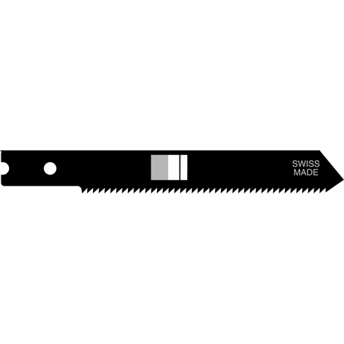 Lames de scie sauteuse, Acier rapide, Tige en U, 2-3/4" lo, 24 dents par pouce Equipex