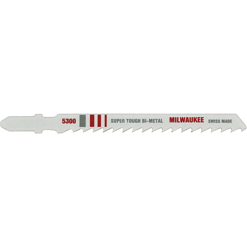 Lame de scie sauteuse, Bim&eacute;tal, Tige en T, 4" lo, 6 dents par pouce Equipex