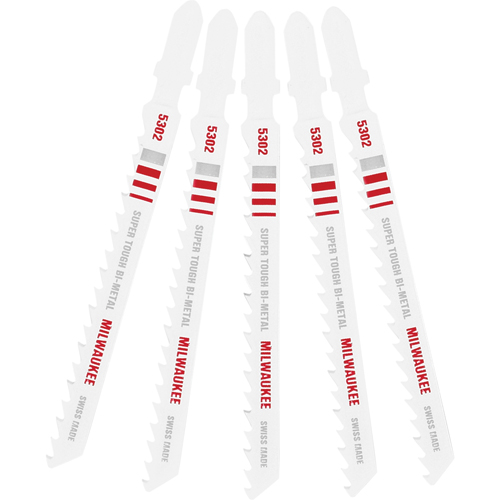 Lame de scie sauteuse, Bim&eacute;tal, Tige en T, 4" lo, 6 dents par pouce Equipex