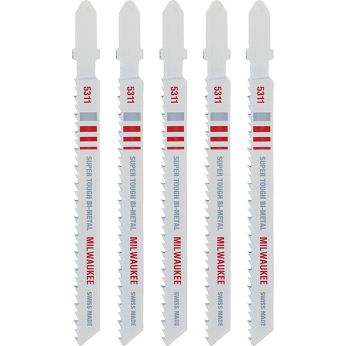 Lame de scie sauteuse, Bim&eacute;tal, Tige en T, 4" lo, 10 dents par pouce Equipex