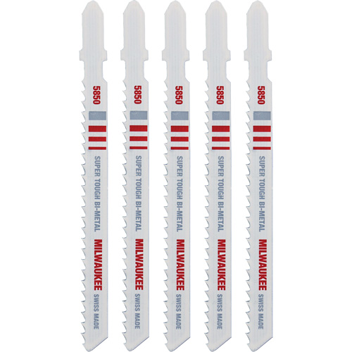 Lame de scie sauteuse, Bim&eacute;tal, Tige en T, 4" lo, 8 dents par pouce Equipex