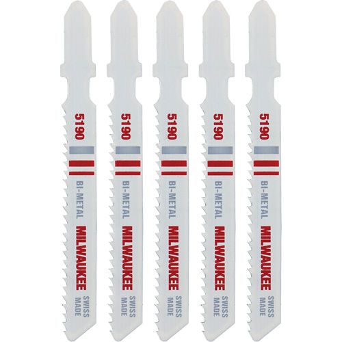Lame de scie sauteuse, Bim&eacute;tal, Tige en T, 3" lo, 14 dents par pouce Equipex