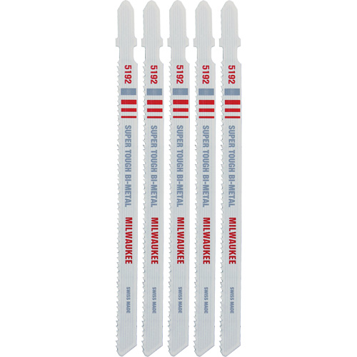 Jigsaw Blade, Bi-Metal, T-Shank, 5-1/4" L, 14 TPI Equipex