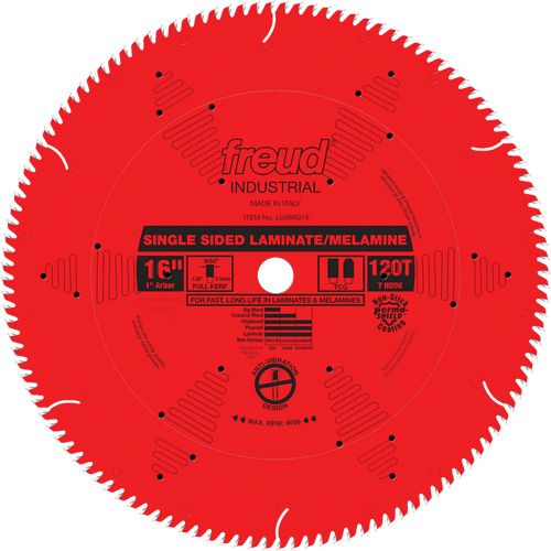 Lames de scie industrielle TCS pour panneaux de particules, 16", 128 dents, Pour Stratifi&eacute; Equipex