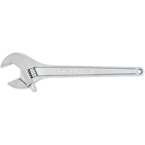 Adjustable Tapered Handle Wrench - Carded, 18" L, 2-1/16"/53 mm Max Width, Chrome/Polished Equipex