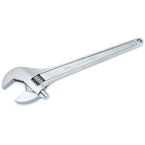 Adjustable Tapered Handle Wrench - Carded, 18" L, 2-1/16"/53 mm Max Width, Chrome/Polished Equipex