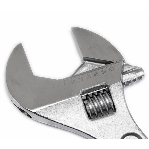 Adjustable Tapered Handle Wrench - Carded, 24" L, 2-7/16"/62 mm Max Width, Chrome/Polished Equipex